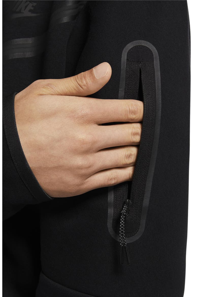 Sportswear Tech Fleece Zip Hoodie, Alternate, color, BLACK/ BLACK