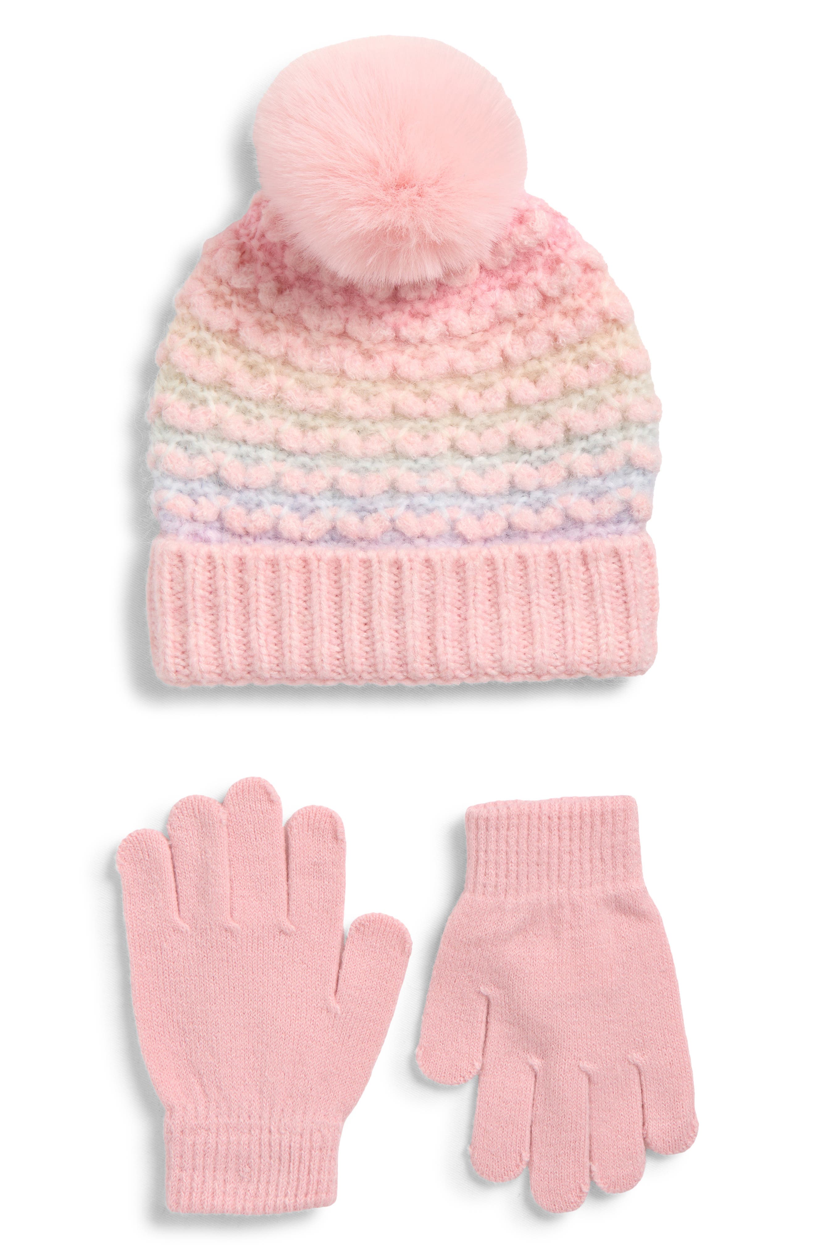Capelli New York Kids' Bird's Eye Beanie & Gloves Set