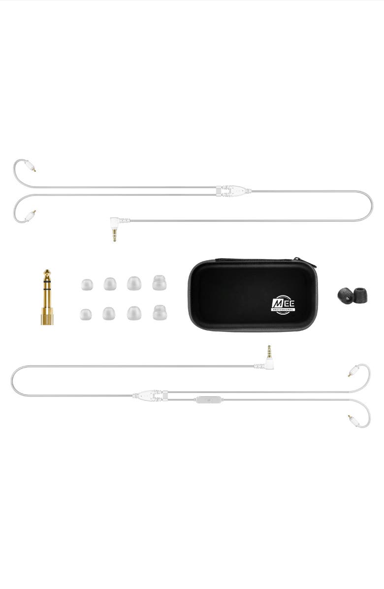 MEE audio MX2 PRO Dual Driver Musicians' In-Ear Monitors, Alternate, color, Clear