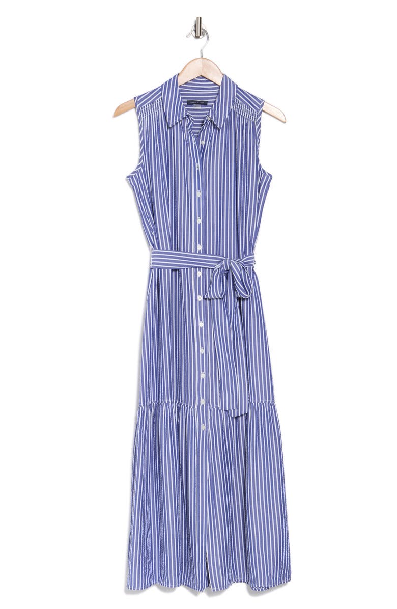 Tommy Hilfiger Stripe Sleeveless Maxi Shirtdress, Alternate, color,