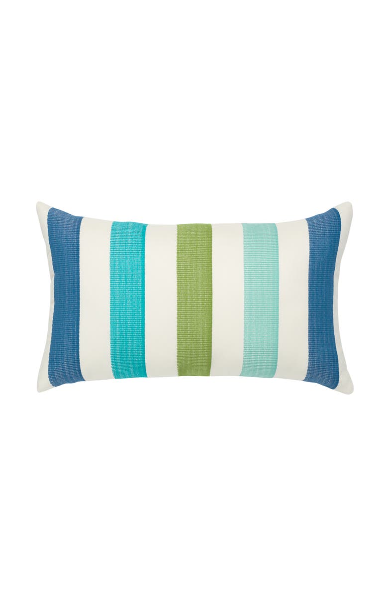 Elaine Smith Rhodes Stripe Indoor & Outdoor Woven Accent Pillow, Main, color, Multi