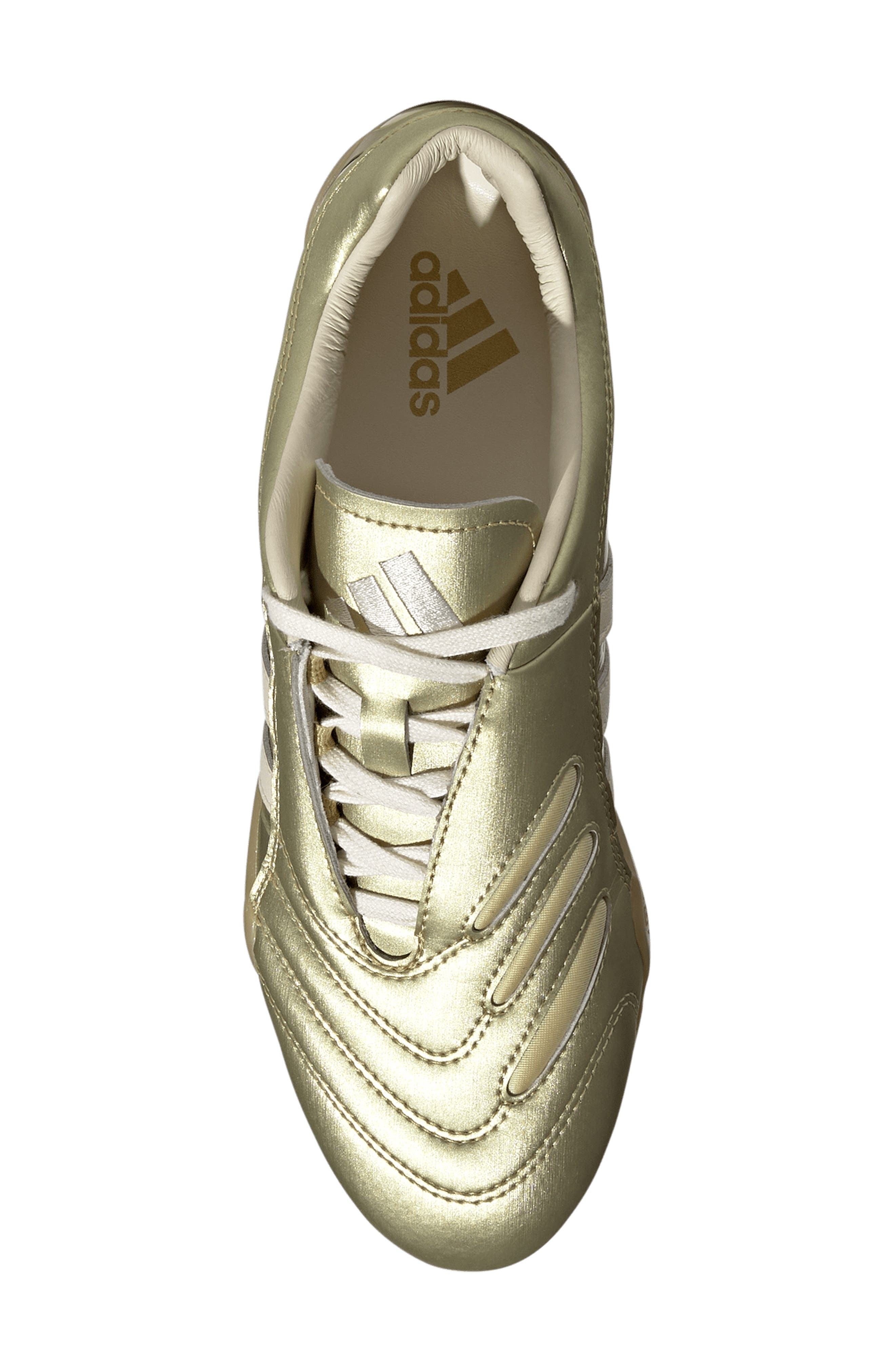 Taekwondo Mei Elite Sneaker, Alternate, color, GOLD MET./ CREAM WHITE/ GUM 3