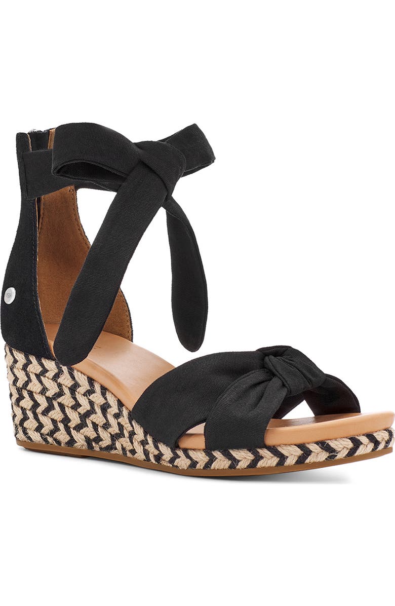 UGG<sup>®</sup> Yarrow Espadrille Wedge Sandal, Main, color,