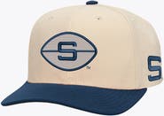 Mitchell & Ness Men's Mitchell & Ness Cream/Navy Penn State Nittany Lions Two-Tone Pro Crown Adjustable Hat