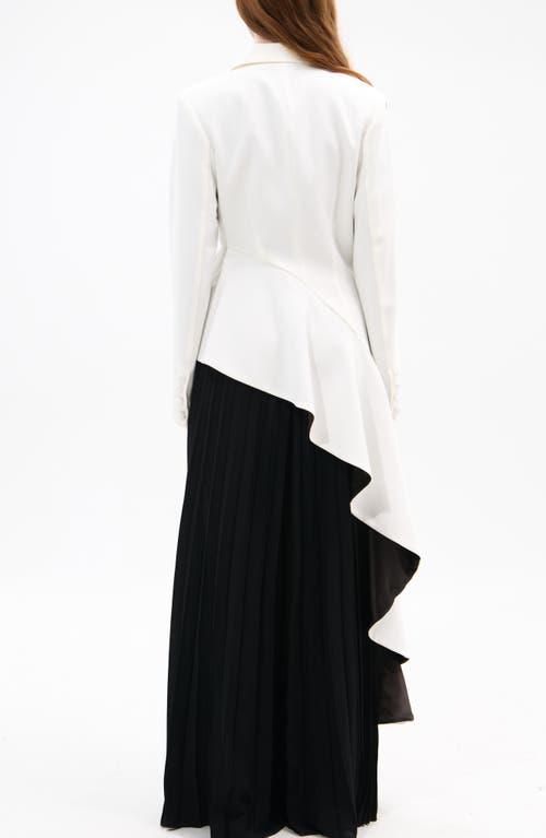 Azalea Wang Asymmetric Statement Blazer In Multi