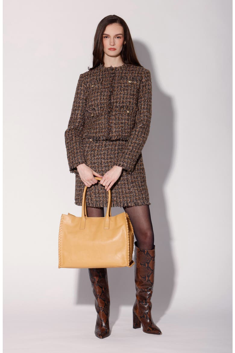 Tucker Tweed Jacket, Alternate, color, CHOCOLATE TWEED