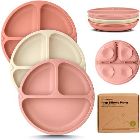 3-Pack Prep Silicone Suction Plates