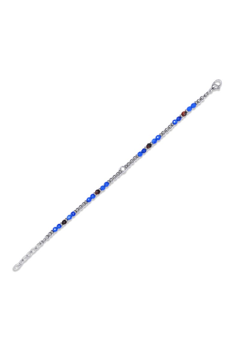 Gabriel Semiprecious Stone Beaded Bracelet, Alternate, color, SILVER