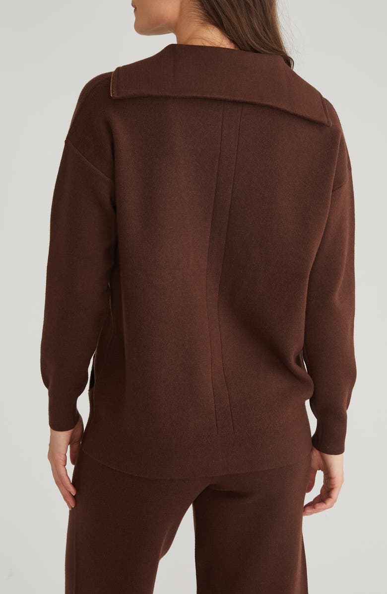 525 Amanda Relaxed Johnny Collar Sweater, Alternate, color, 