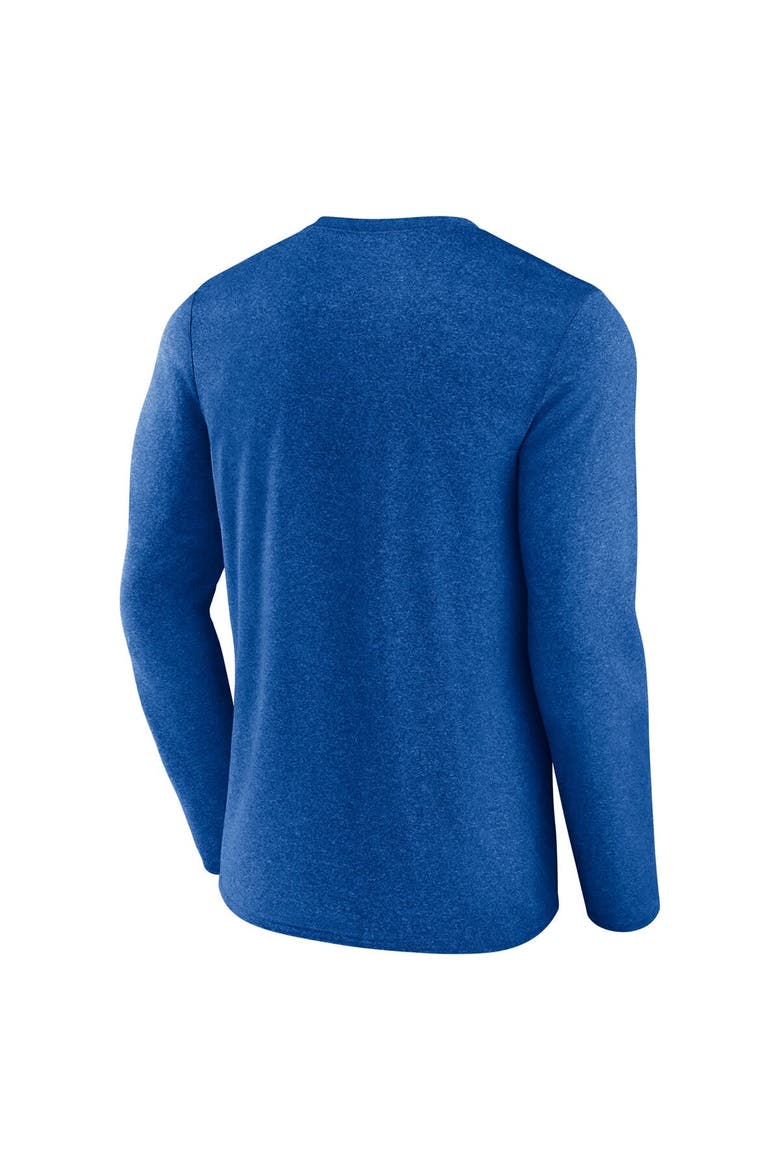 Men's Fanatics Heather Blue Toronto Maple Leafs Transition Long Sleeve T-Shirt, Alternate, color, Heather Blue