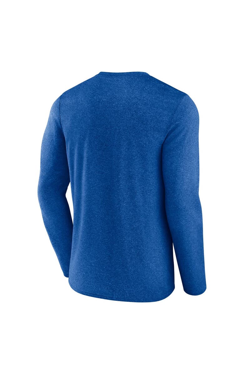 FANATICS Men's Fanatics Heather Blue Toronto Maple Leafs Transition Long Sleeve T-Shirt, Alternate, color, Heather Blue