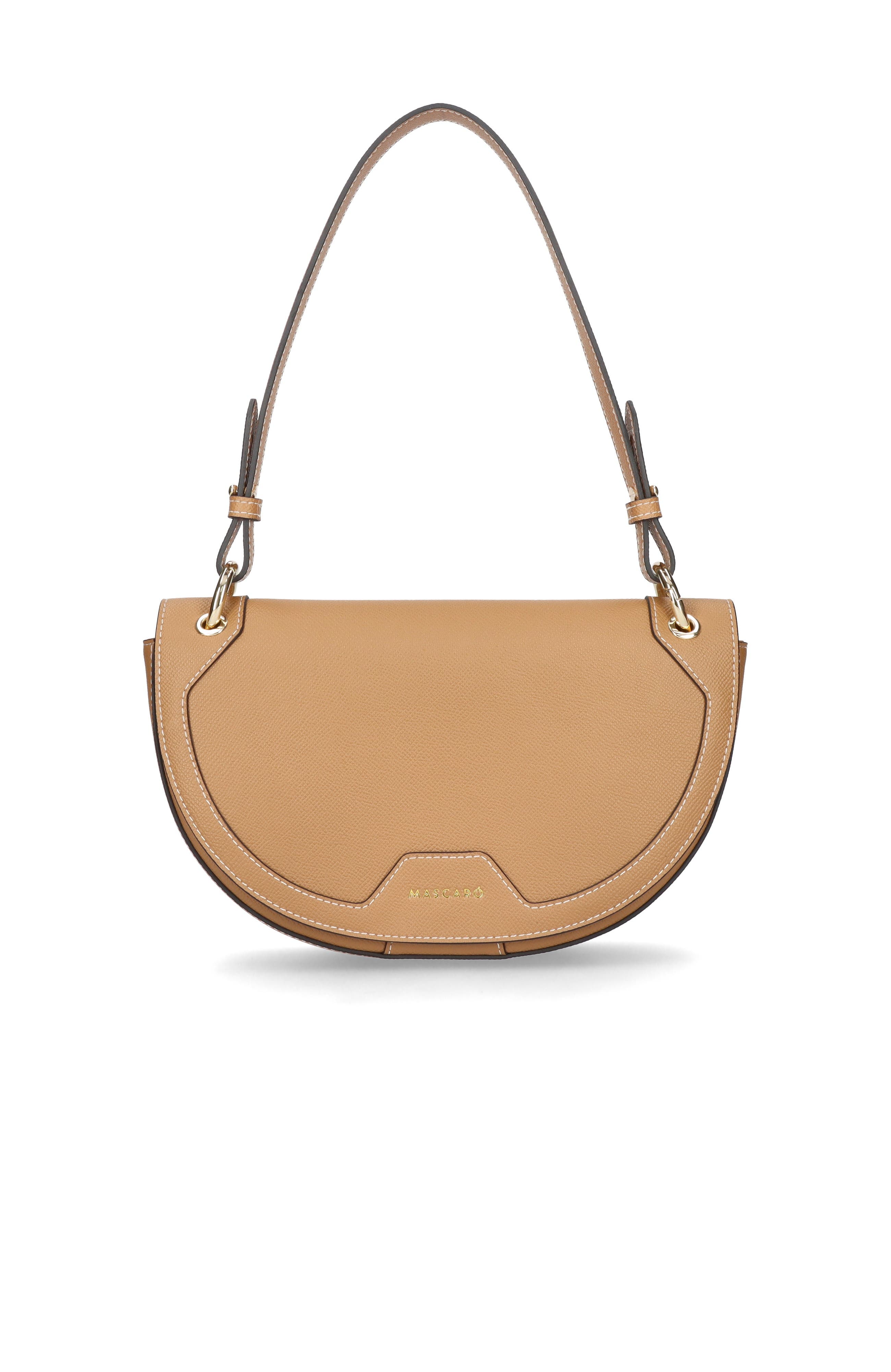 Dual Strap Medium Saddle Bad, Main, color, Tan