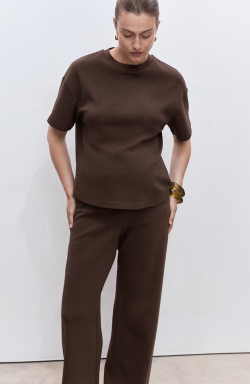 Mango Cotton Blend Wide Leg Maternity Pants In Animal Print