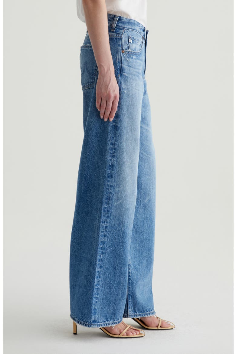 Adria Low Rise Baggy Wide Leg Jeans, Alternate, color, DONCASTER