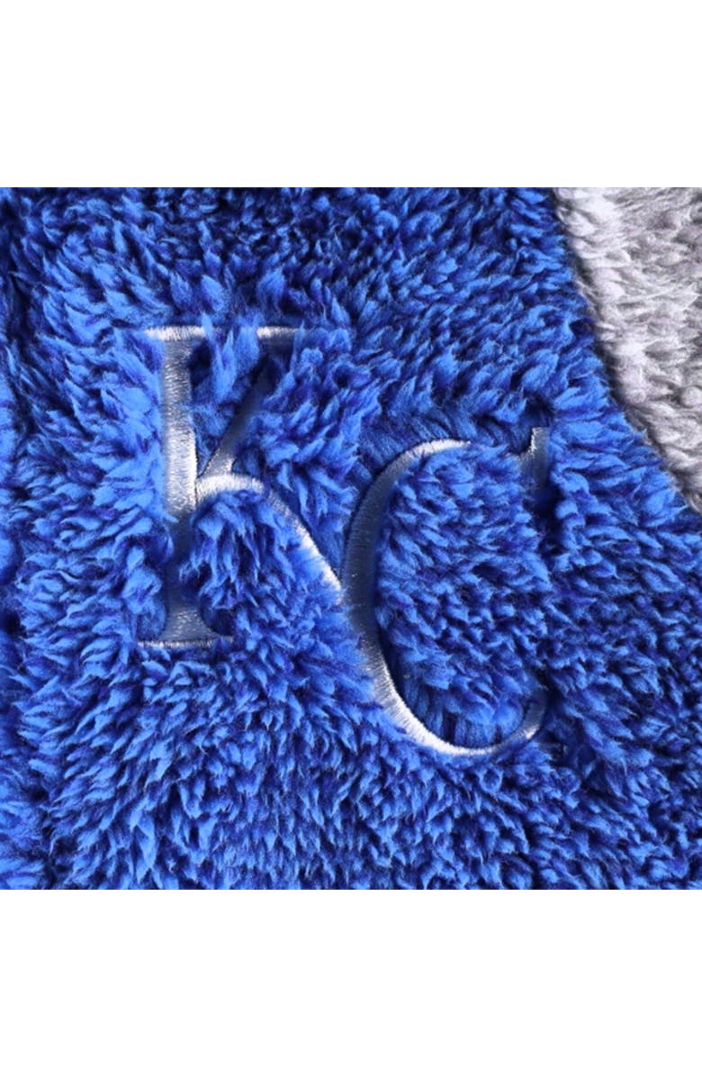 Outerstuff Newborn and Infant Royal/Gray Kansas City Royals Game Nap Teddy Fleece Bunting Full-Zip Sleeper, Alternate, color, Royal