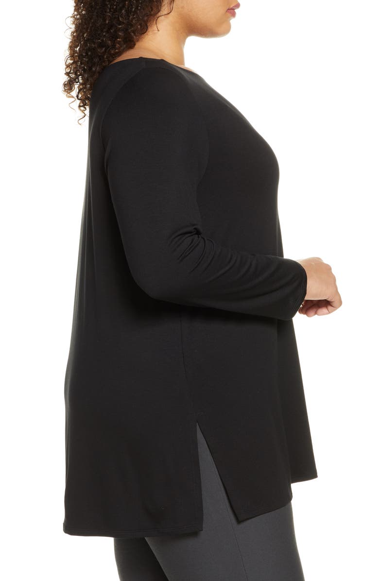 Eileen Fisher Bateau Neck Tunic, Alternate, color,