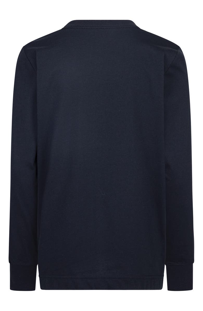 Hurley Kids' Check Graphic Long Sleeve Graphic T-Shirt, Alternate, color, Black