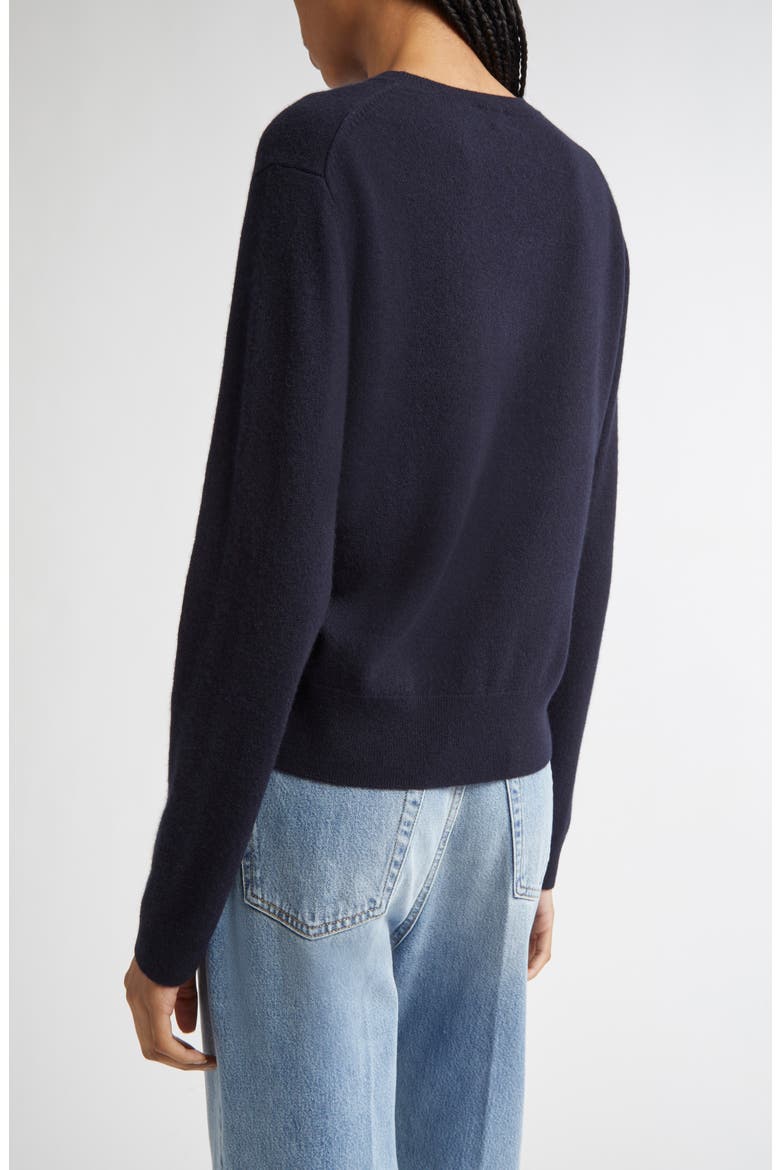 Classic V-Neck Cashmere Sweater, Alternate, color, NAVY