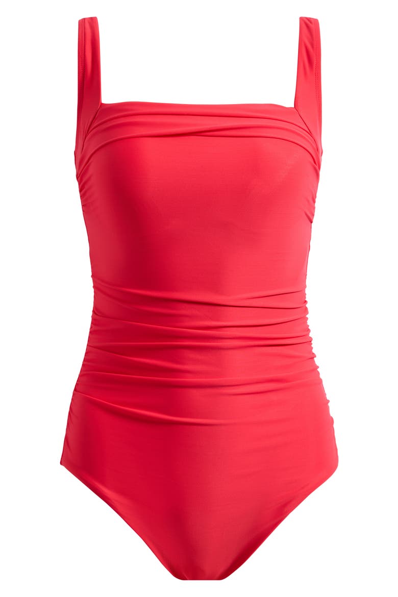 Rock Solid Polaris Underwire One-Piece Swimsuit, Alternate, color, PAPAYA