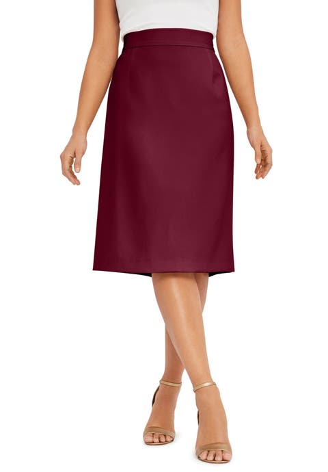 Tummy Control Bi-Stretch Pencil Skirt (Plus Available)