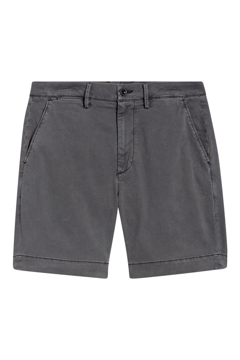 Archie Stretch Twill Trouser Shorts, Alternate, color, SULFUR ANTIQUE BLACK