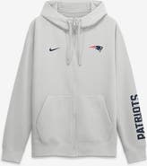 Nike Men's Nike Gray New England Patriots Cool Down Club Full-Zip Hoodie