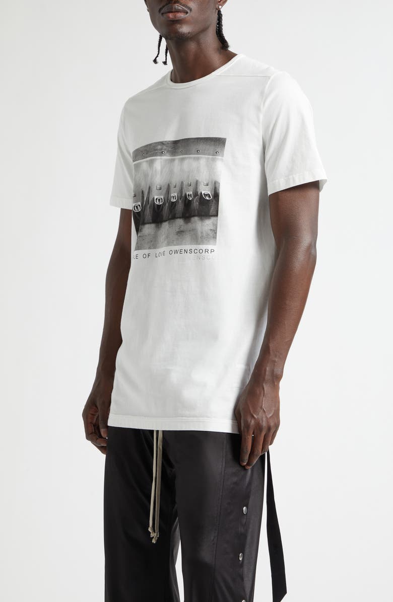 Rick Owens DRKSHDW Level Temple Graphic T-Shirt, Alternate, color, Milk/ Black