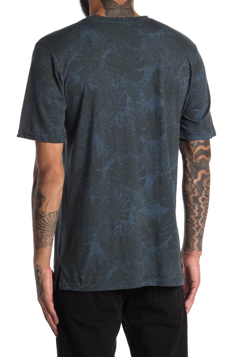 Threads 4 Thought Carbon Palm Print T-Shirt, Alternate, color, 