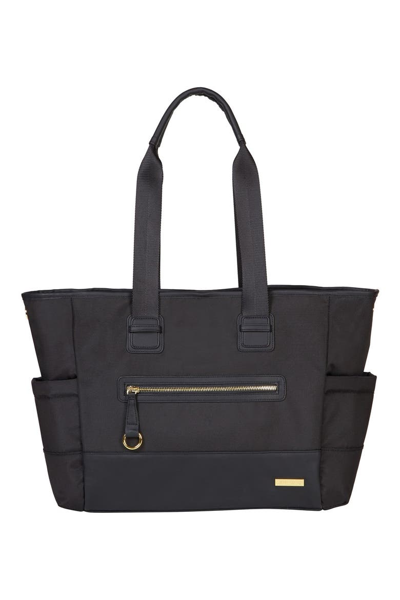 'Chelsea' Diaper Tote, Main, color, BLACK