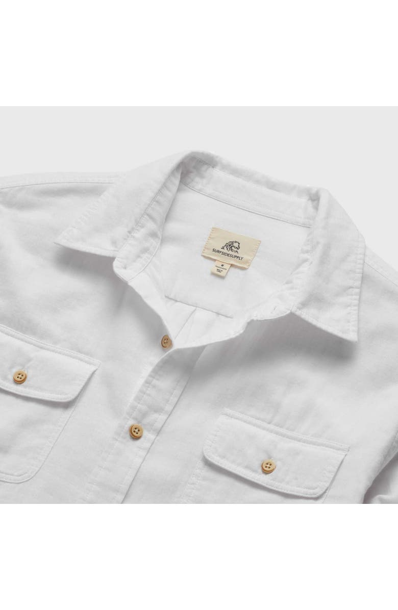 Surfside Supply Co. Zhu Double Gauze Shirt, Alternate, color, White