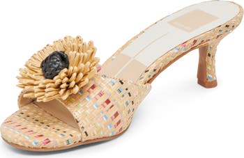 Benoit Raffia Slide Sandal