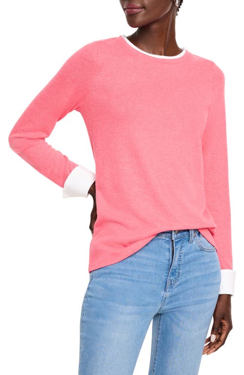 NZT by NIC+ZOE Layer Knit Top in Punch 