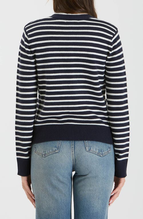 BLU PEPPER BLU PEPPER STRIPE V-NECK CARDIGAN