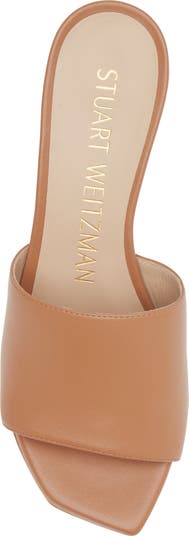 Stuart Weitzman Squarehigh Platform 95 Slide Sandal (Women