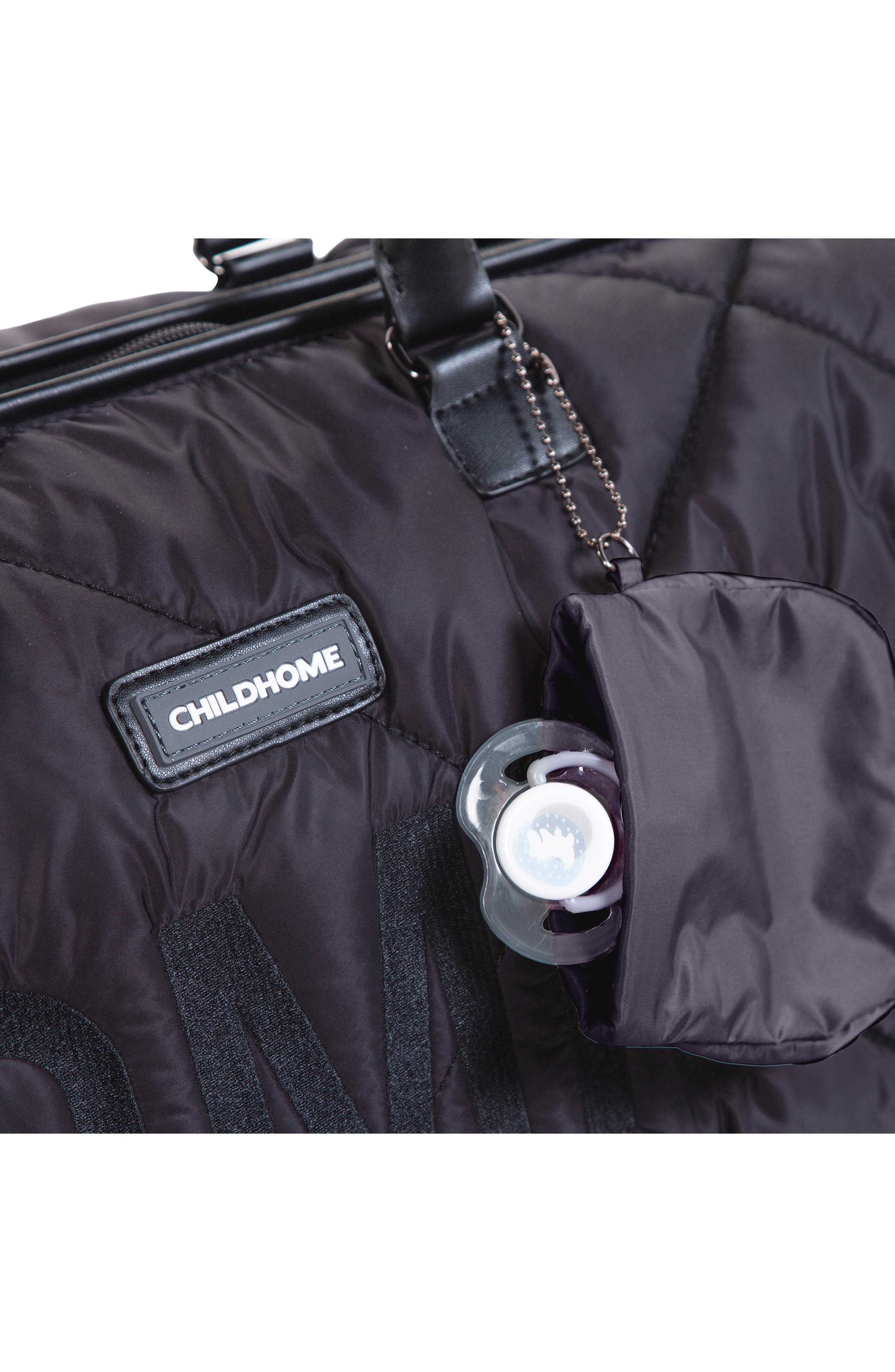 CHILDHOME XL Quilted Travel Diaper Bag, Alternate, color, Puffer Black