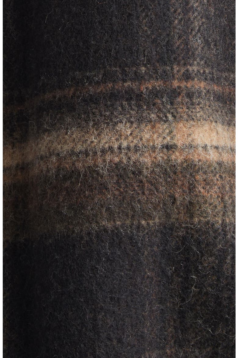Galeane Fringe Wool Blend Jacket, Alternate, color, BLACK/ KHAKI