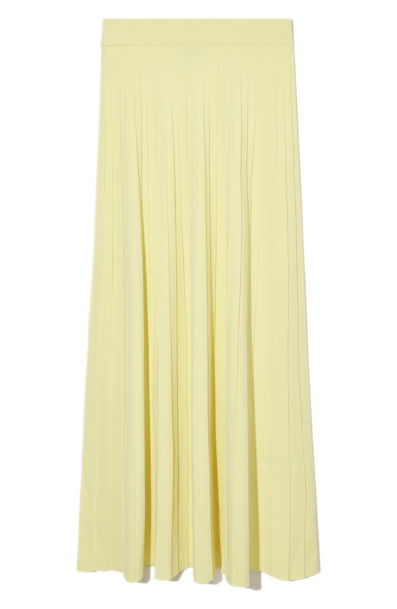 COS Pleated Knit Cotton Blend Maxi Skirt, Main, color,