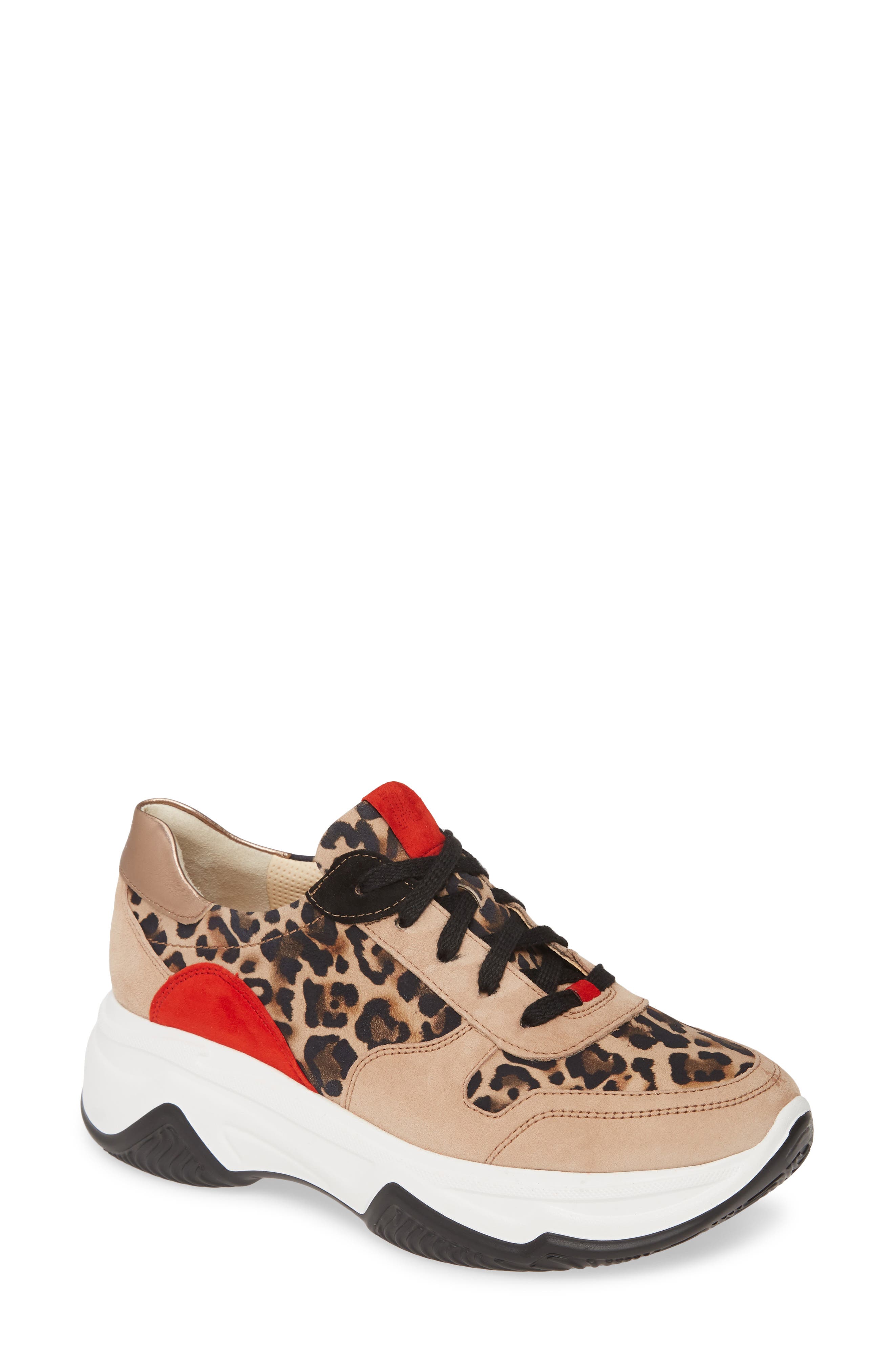 Blend Lace-Up Sneaker, Main, color, LEOPARD