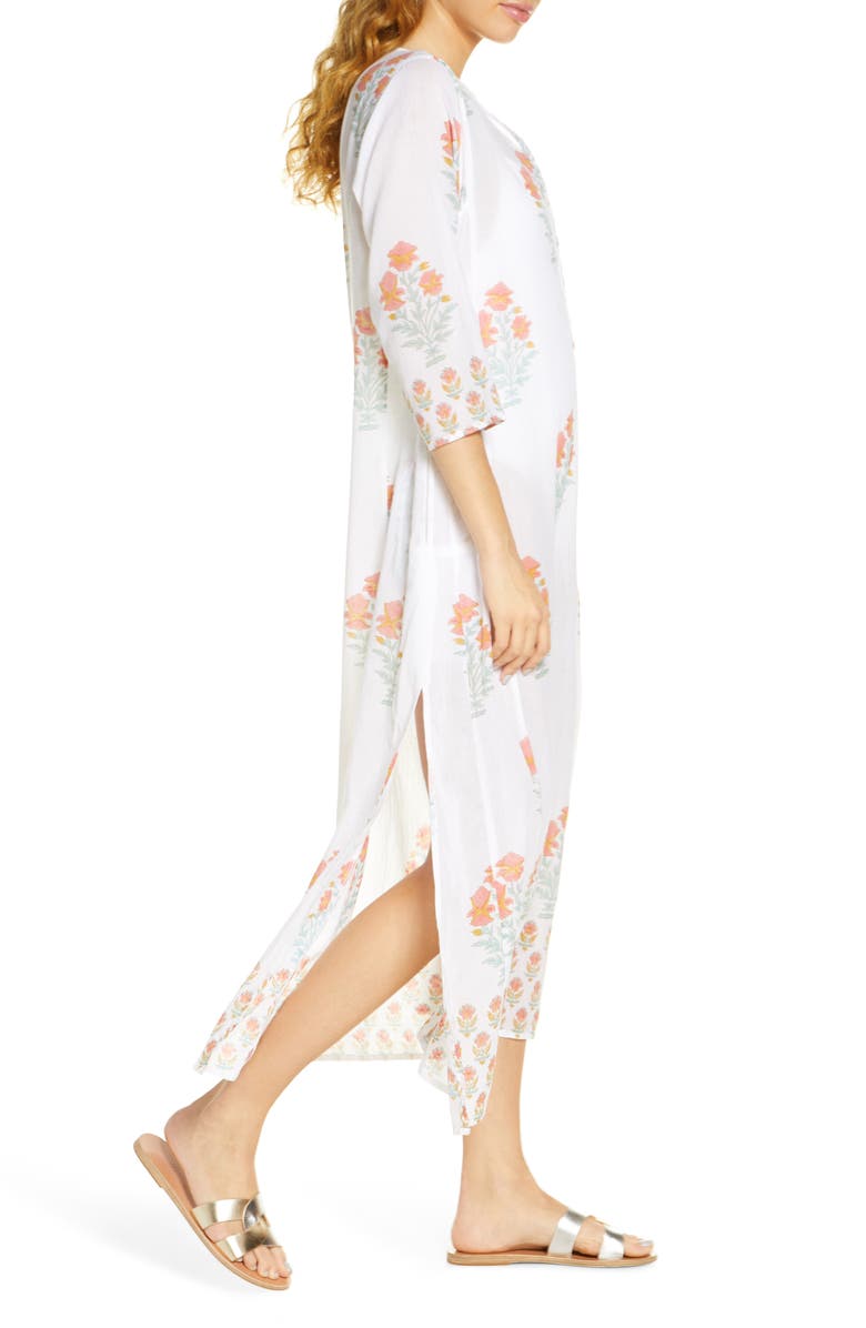 Roller Rabbit Borem Floral Cover-Up Maxi Dress, Alternate, color,