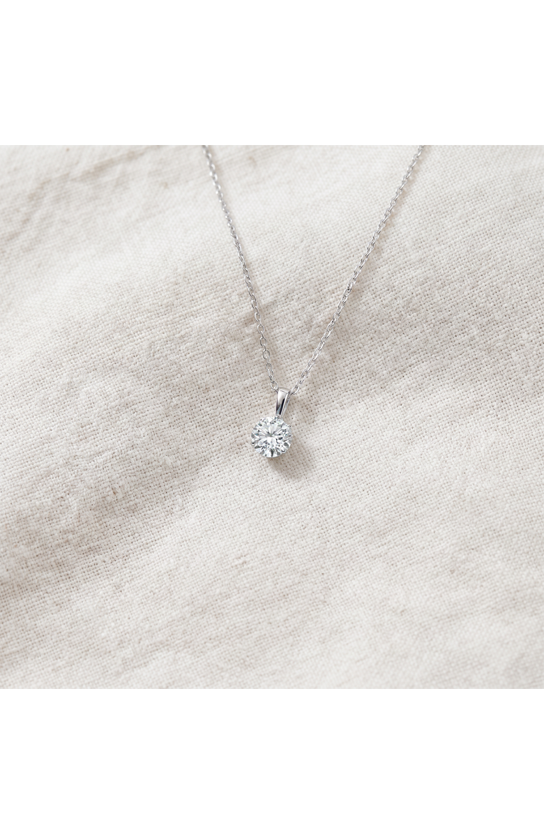 Bliss Diamond 1/2 ct Solitaire Lab Grown Diamond Pendant available in 14K and Platinum, Alternate, color, 14K White Gold