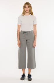KanCan Lana High Rise Crop Wide Leg Pants
