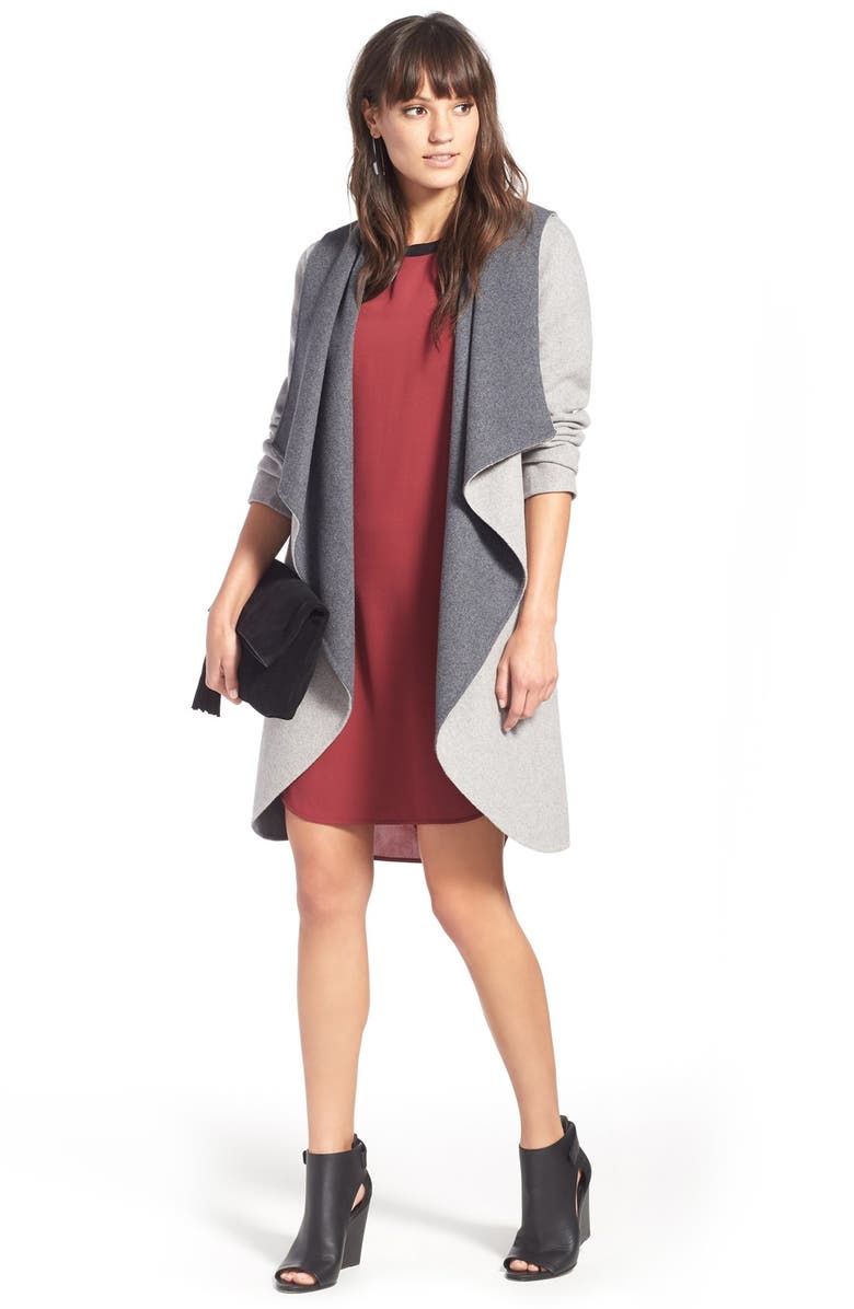 Soia & Kyo Reversible Double Face Hooded Wrap Jacket, Alternate, color, 