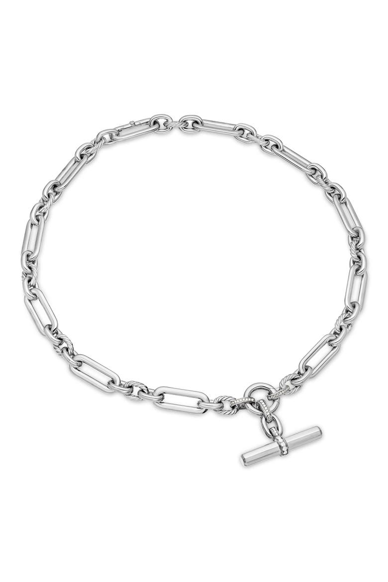 Lexington Diamond Chain Necklace, Alternate, color, DIAMOND/ SILVER