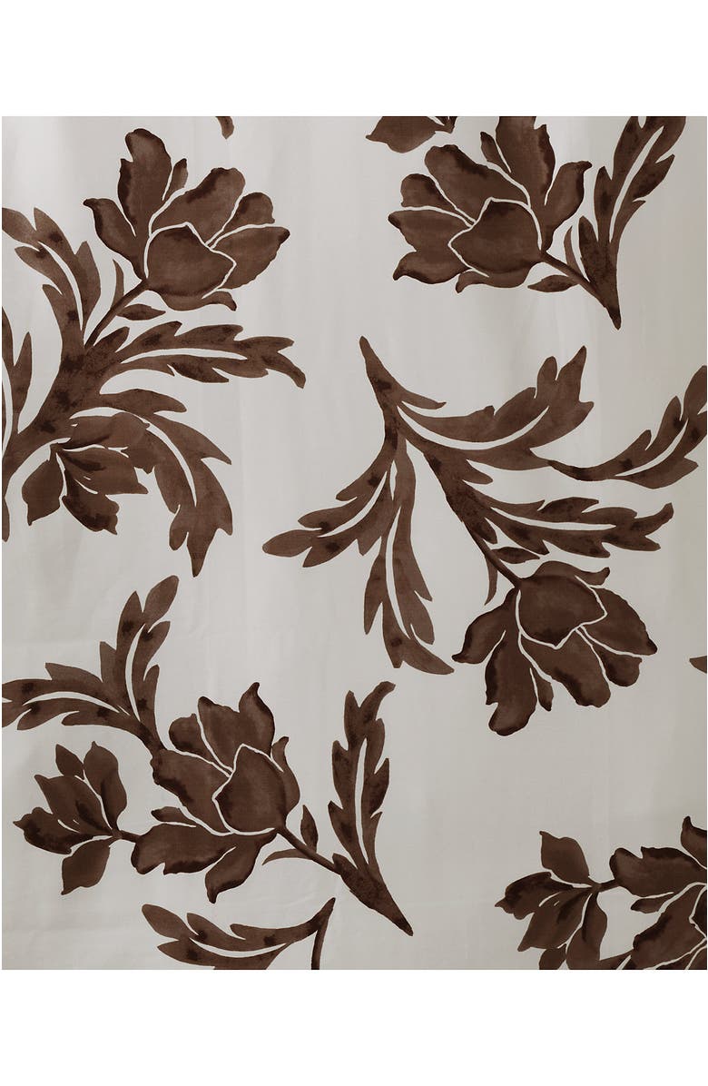 Lands' End 700 Thread Count Luxe Sateen Egyptian Cotton No Iron Bed Pillow Sham, Alternate, color, Dark Walnut Elegant Floral