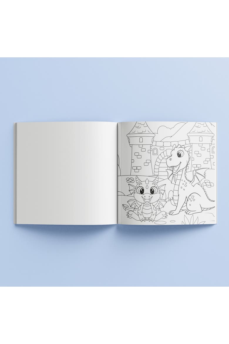 Coloring Book, Dragon Dreams, 96 Pages, 48 Illustrations, 8+, Alternate, color, Multicolored