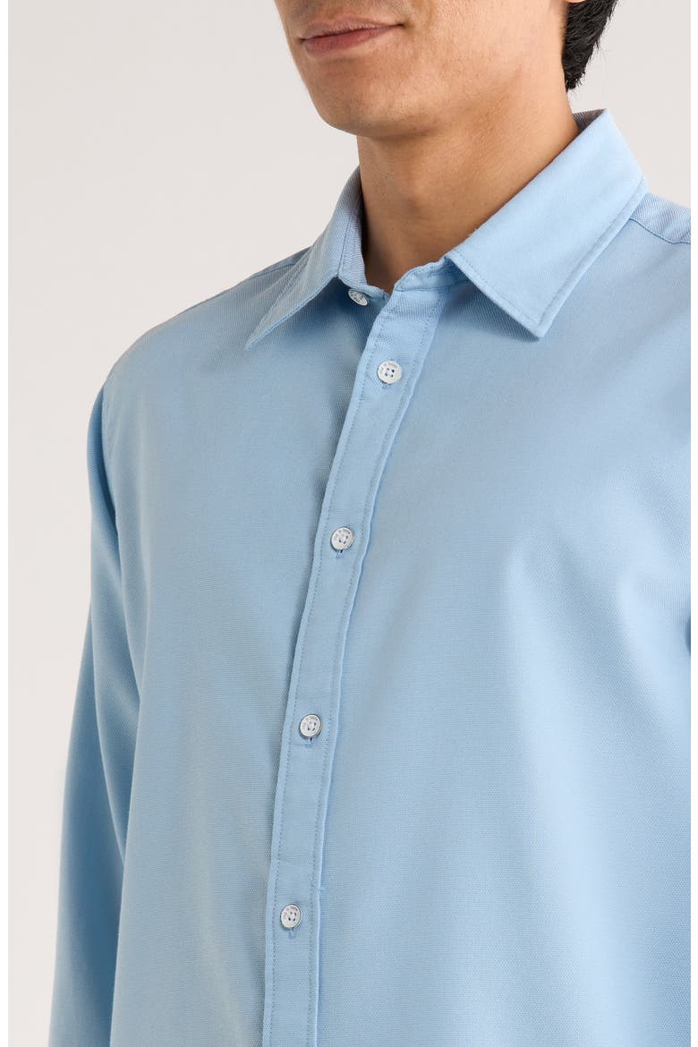 Tomlin Cotton Dobby Button-Up Shirt, Alternate, color, BLUE