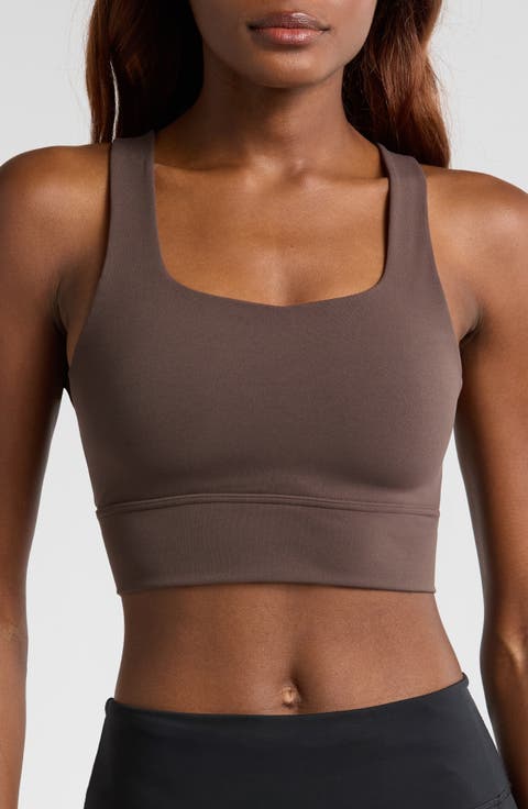 Zenvy Medium-Support Padded Longline Sports Bra