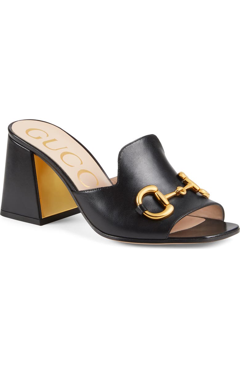 Gucci Baby Horsebit Slide Sandal, Main, color,