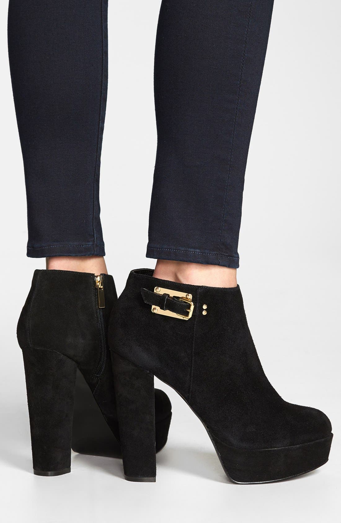 DV by Dolce Vita 'Valensia' Bootie, Alternate, color, BLACK SUEDE