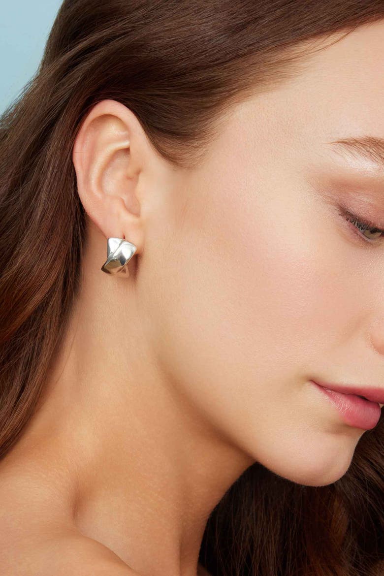 Sterling Silver Kisses Drop Earrings, Alternate, color, Silver